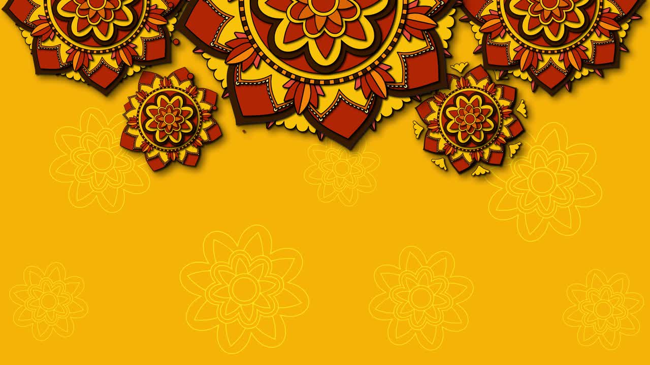 мандальные узоры расширяются и сокращаются динамически.