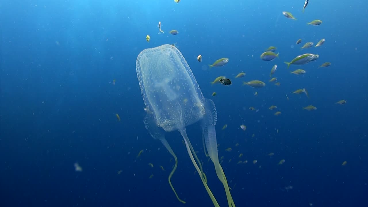 상자 해파리 수영-1