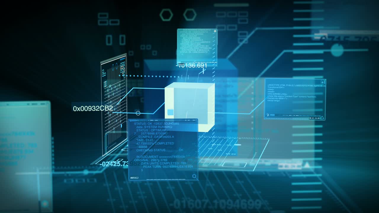 Digital Data Code Network Interface Technology 4K