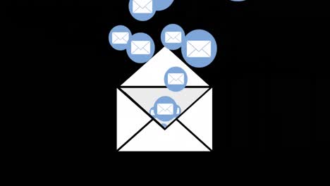 Message envelope icons 4k