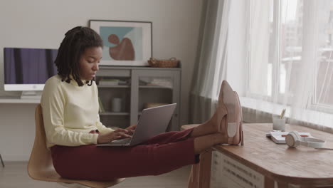 Female Freelancer Working at Home
