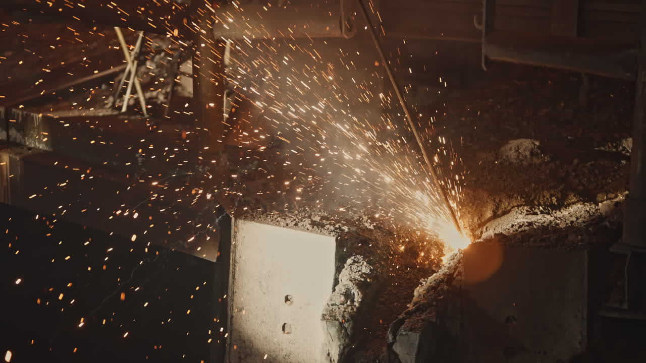 진행 중인 용접 과정