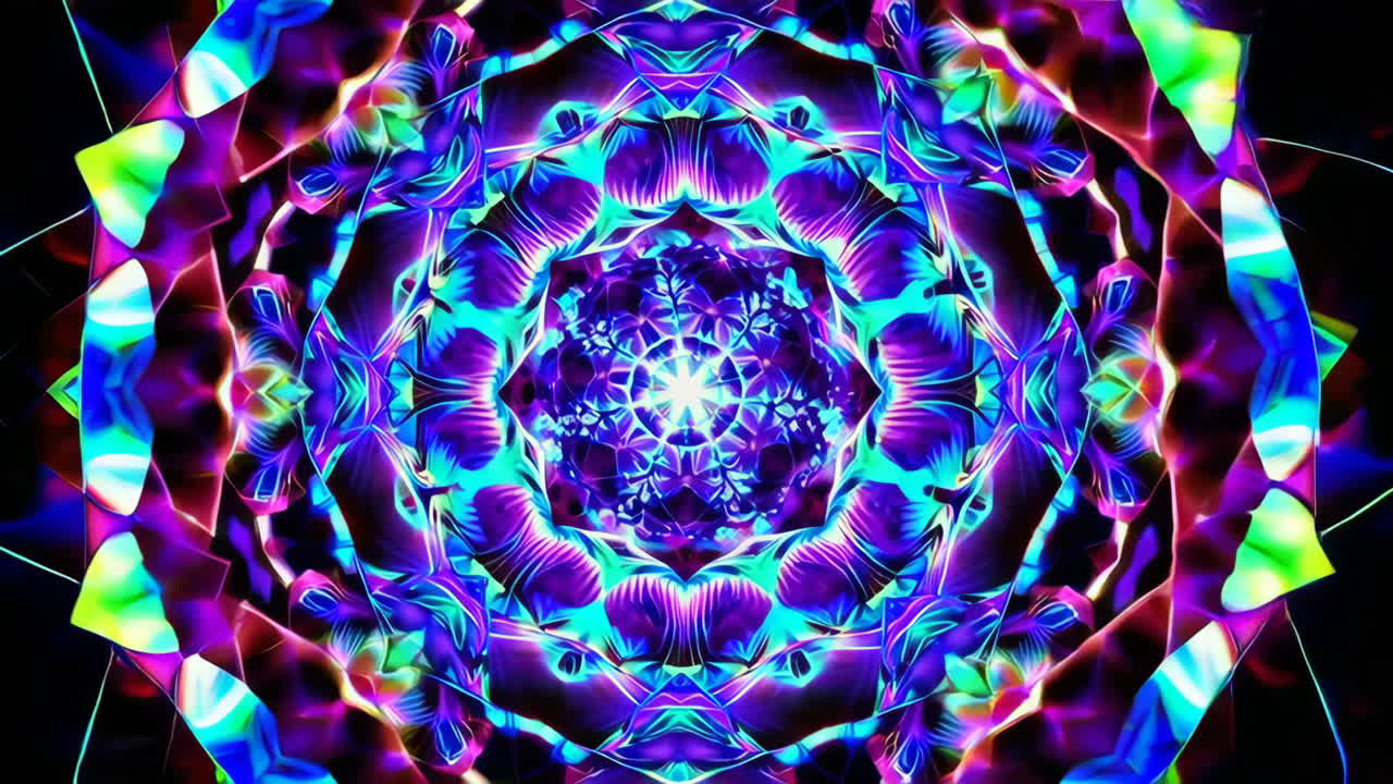 abstract mandala caleidoscópico