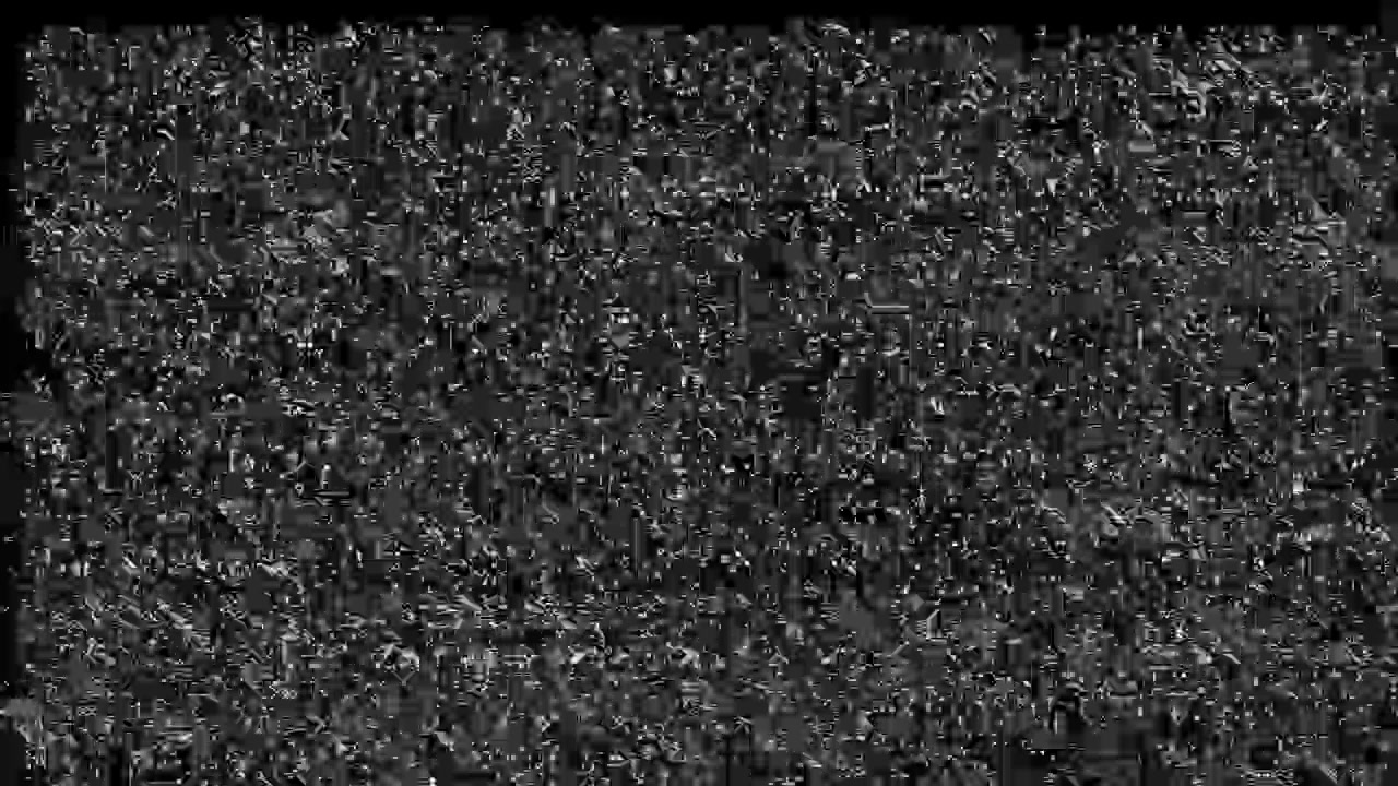 Retro Television Screen with Flickering Static Noise