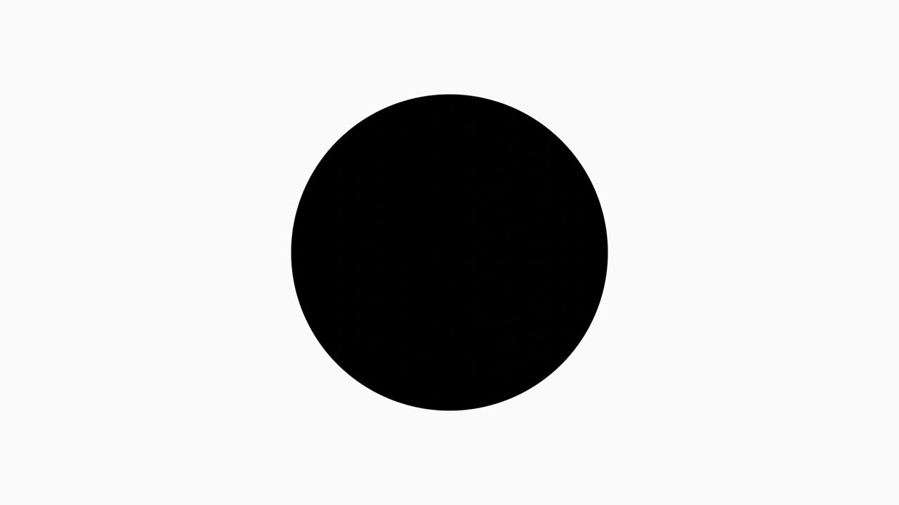 una máscara de transición simple de círculos crecientes