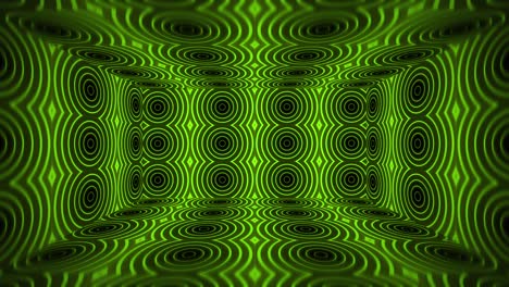 habitación de iluminación electrónica verde