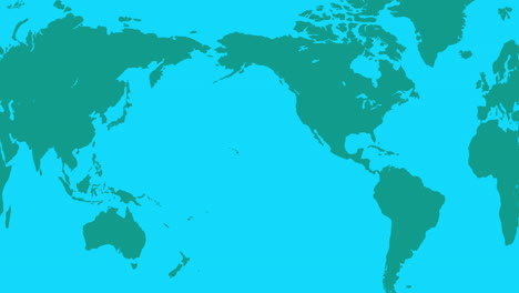 mapa del mundo giratorio, bucle sin interrupción