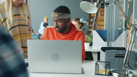 creative team in modern office