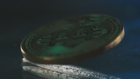 moneta di criptovaluta galleggiante