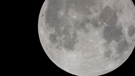 extreme close up view of a full moon 4k
