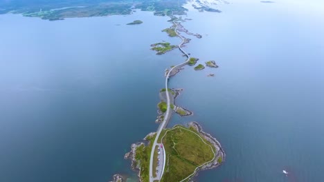 atlantic ocean road aerial footage norway