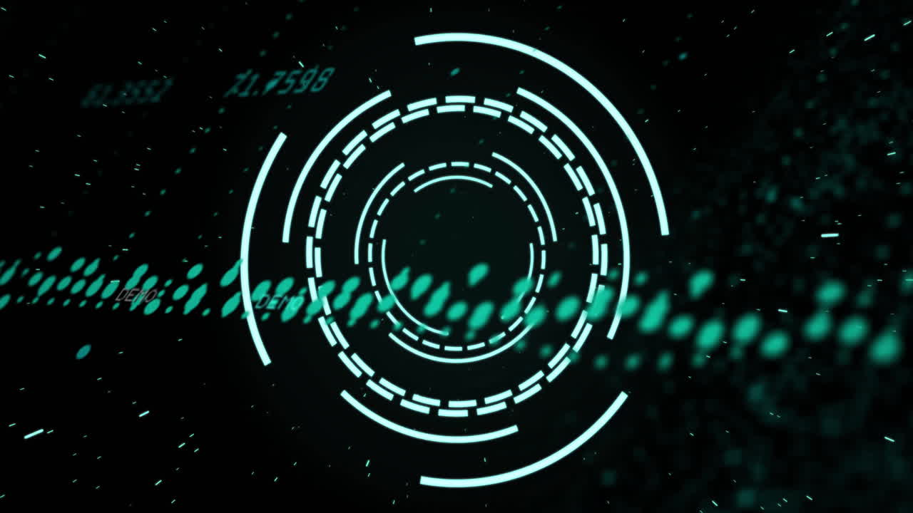 Animation of digital data processing over scope scanning