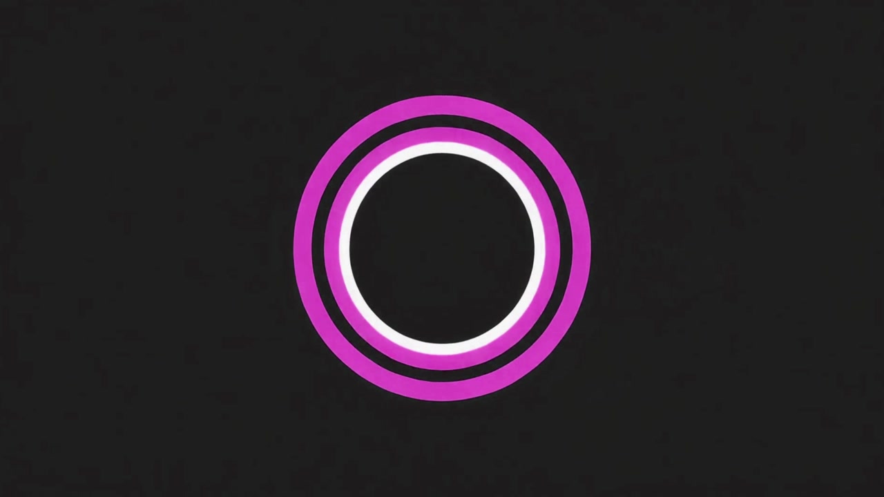 Abstract Animation of Expanding and Contracting Concentric Circles