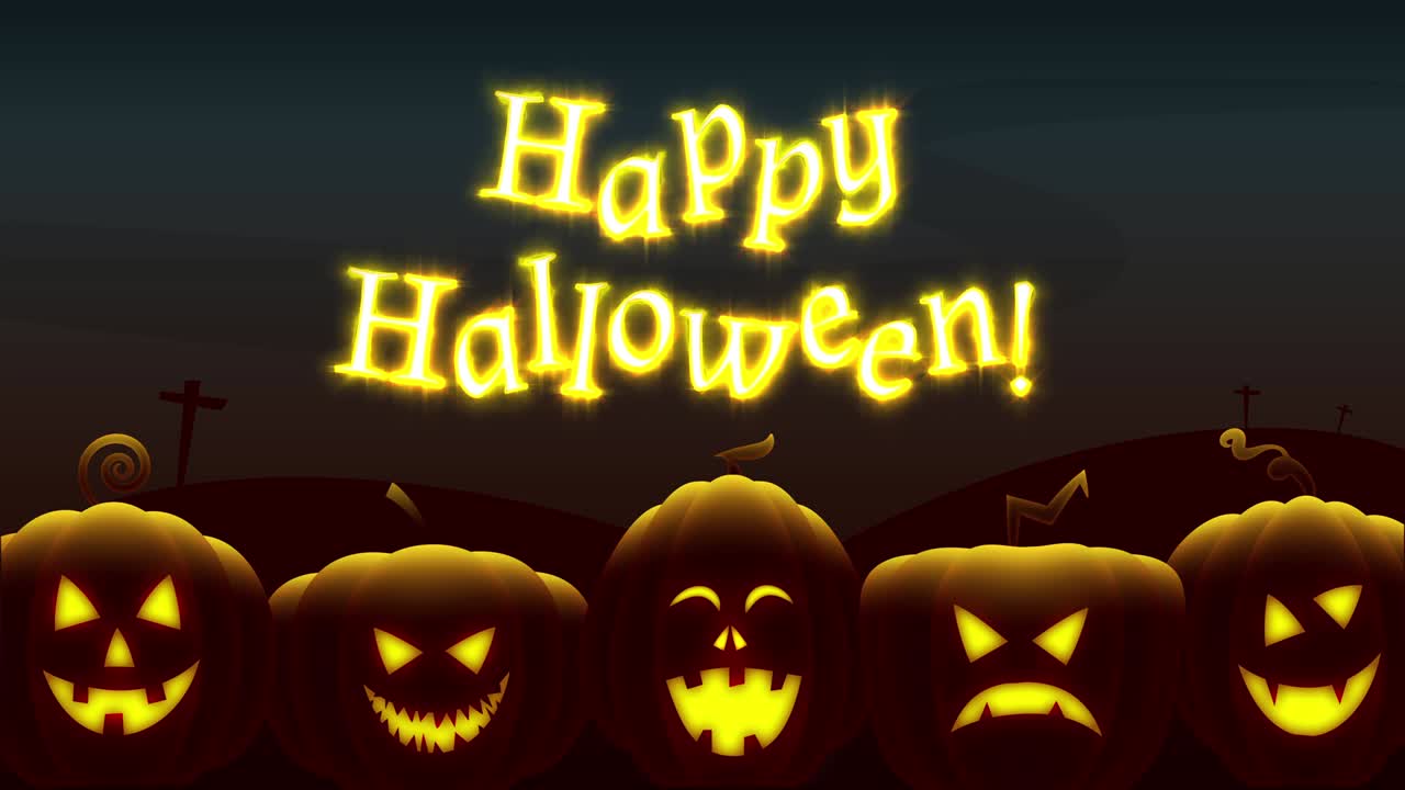 할로윈 춤추는 호박