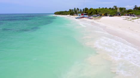 Remote-and-exquisite-Pedernales-beach-lined-with-local-fishing-boats