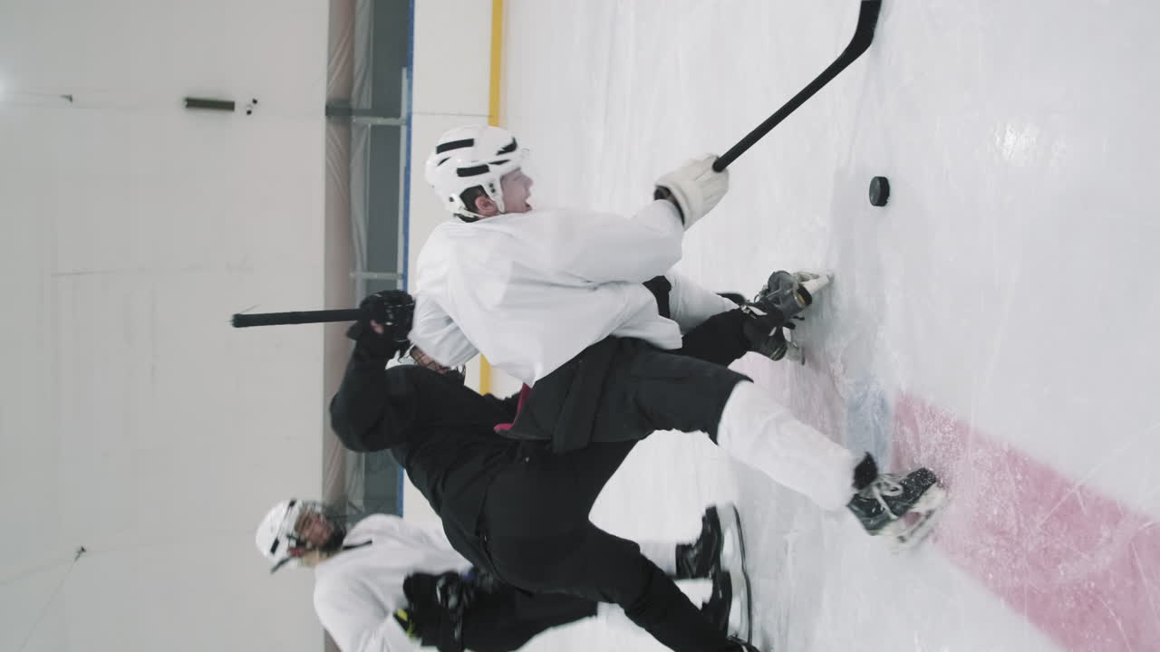 Hockey Game Starting With Face-Off
