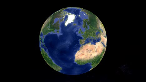 francia con bandera. tierra 3d en el espacio - hacer zoom en francia exterior