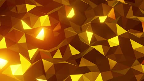 animación de bucle sin costuras de morphing. fondo abstracto de oro geométrico