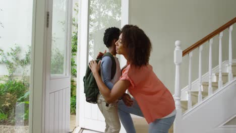 family spending time together at home