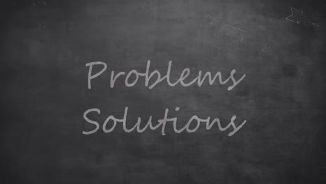 animation of cancelled out problems text with solutions text and mathematical equations