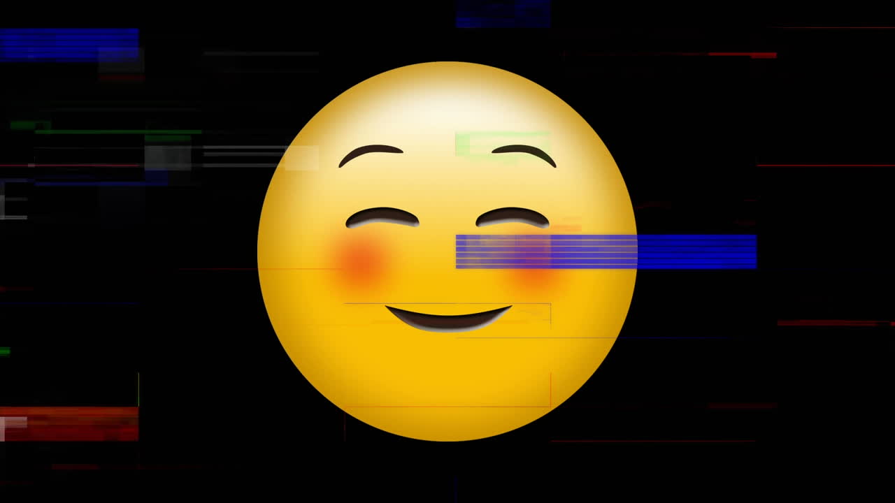 Smiling face with squinting eyes