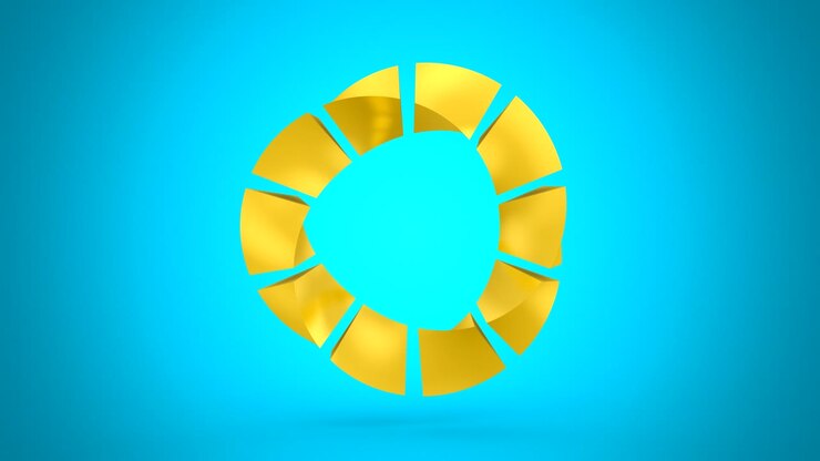 Forma geometrica rotante.