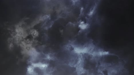 4k nubes dramáticas relámpago rayo