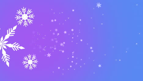 Falling-snowflakes-and-glitters-on-shiny-gradient