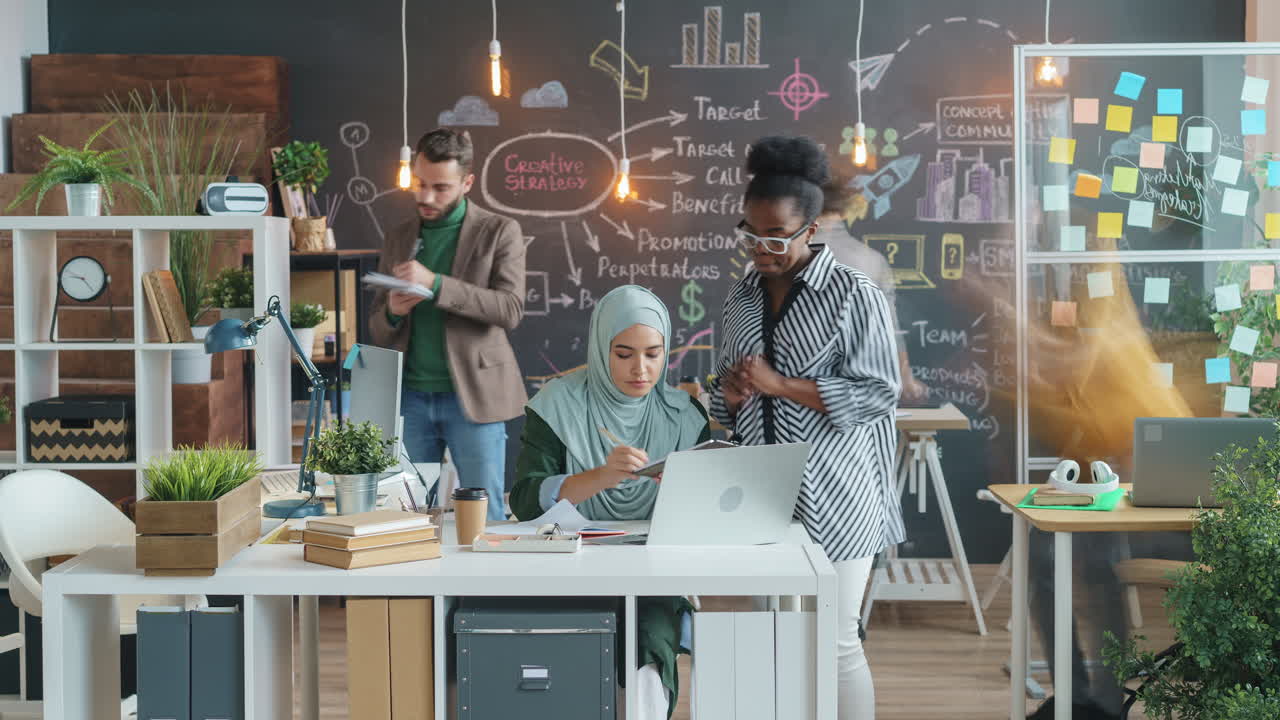 Team Meeting in Modern Office
