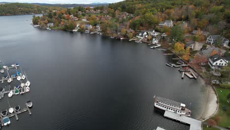 sunapee lakefront, new hampshire usa