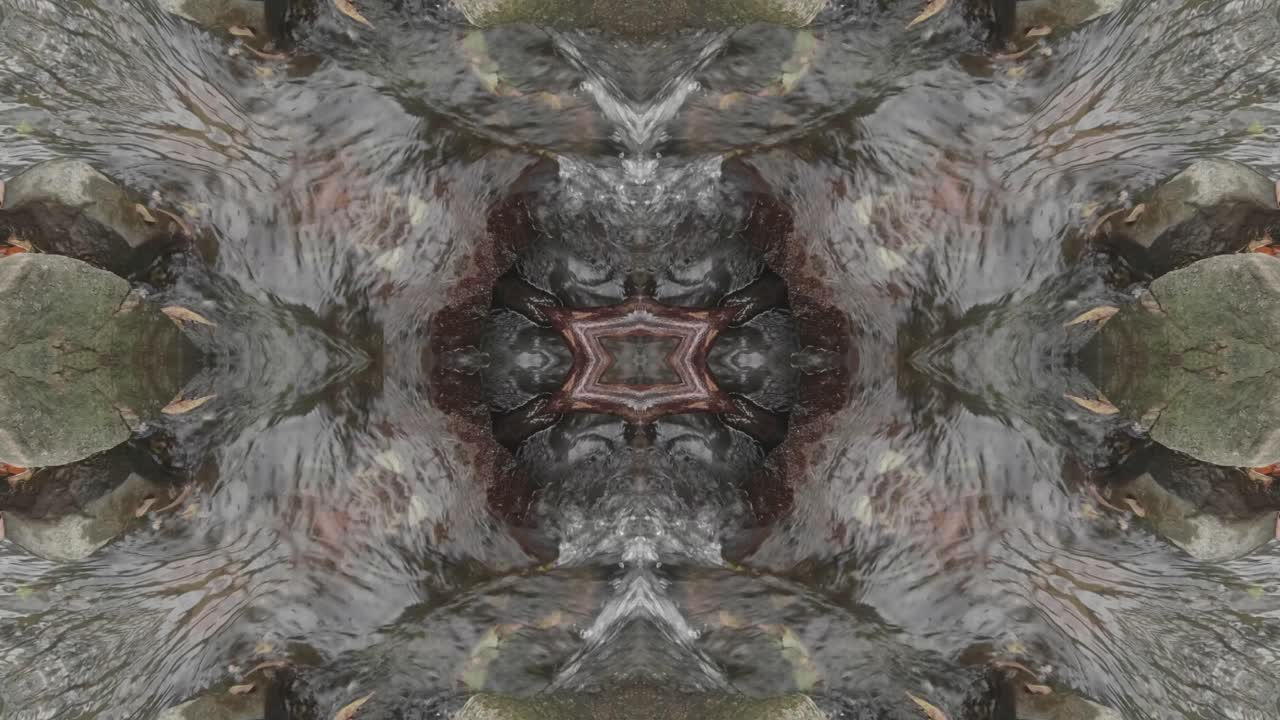 caleidoscopio de tomas de la naturaleza, wissahickon creek