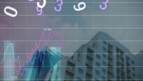 Animation-of-financial-data-processing-over-cityscape