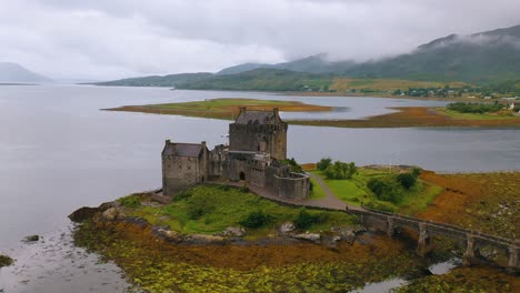 medieval castle eilean donan on a loch in the scottish highlands, scotland, united kingdom, europe