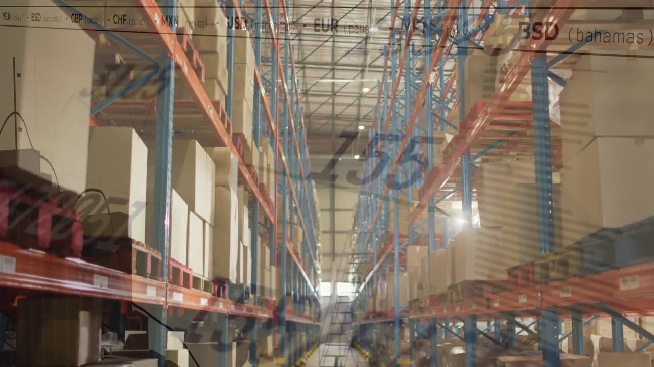 animación de las estadísticas y procesamiento de datos sobre el almacén