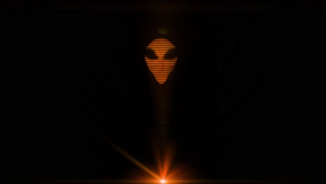 alien grey hologram head face creepy extraterrestrial gray ufo 4k