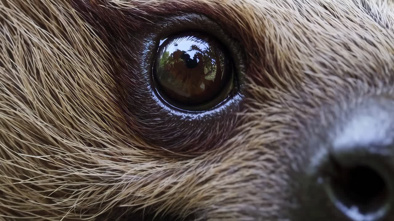 Close-up of a Sloth's Eye
