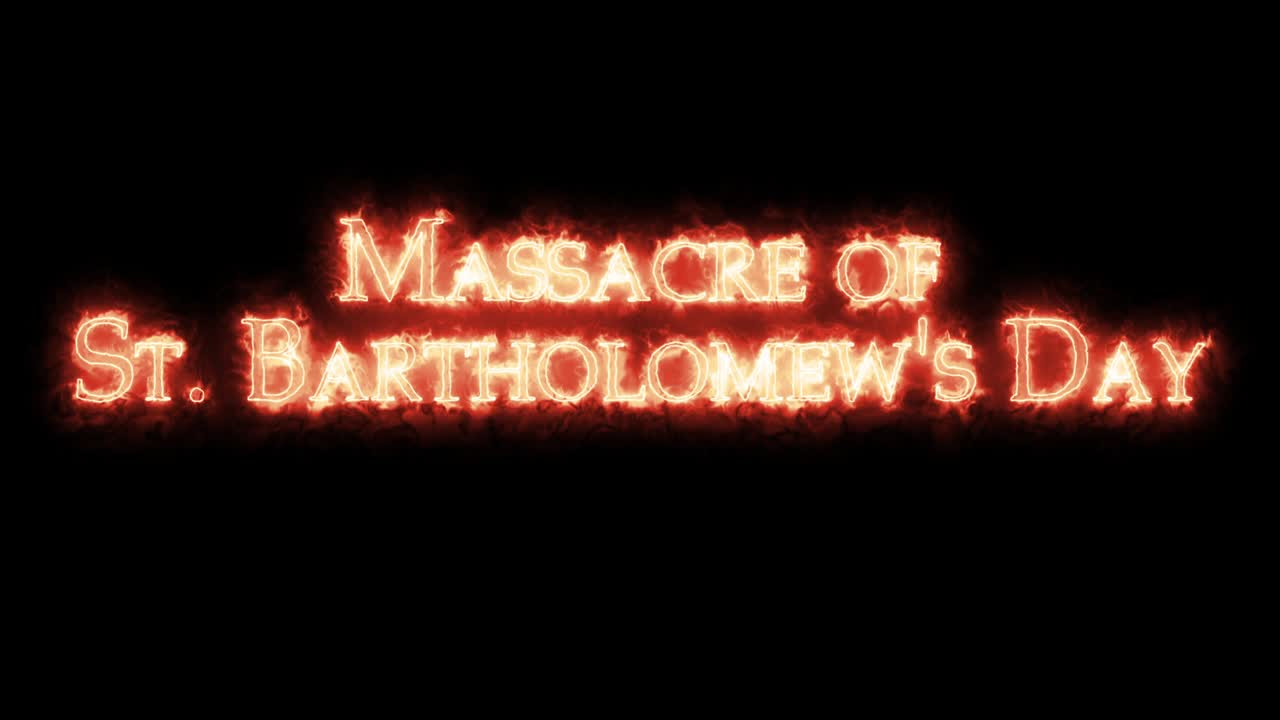 성 바르톨로마이오스 날 학살, 불로 쓰여진 루프