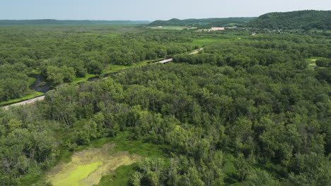 medio ambiente de humedales en el campo de wisconsin
