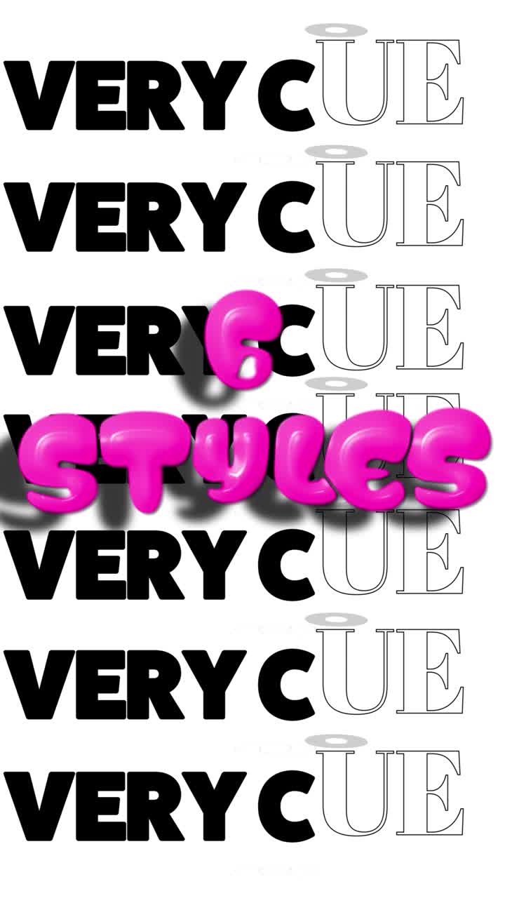 Dynamic Bubbly Text Animations and Lifestyle Scenes with People