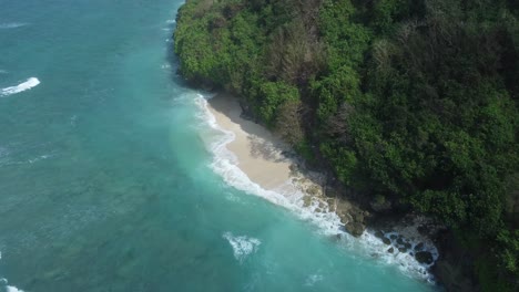 Aerial-4K-Drone-Footage:-Discover-Bali's-Best-Kept-Secret,-Green-Bowl-Beach