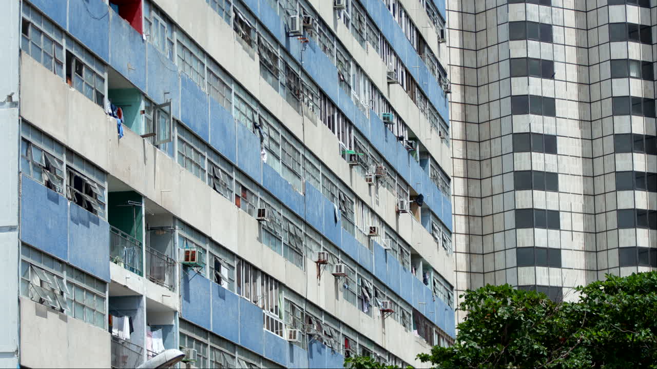 vista de un edificio de apartamentos residenciales en cuba