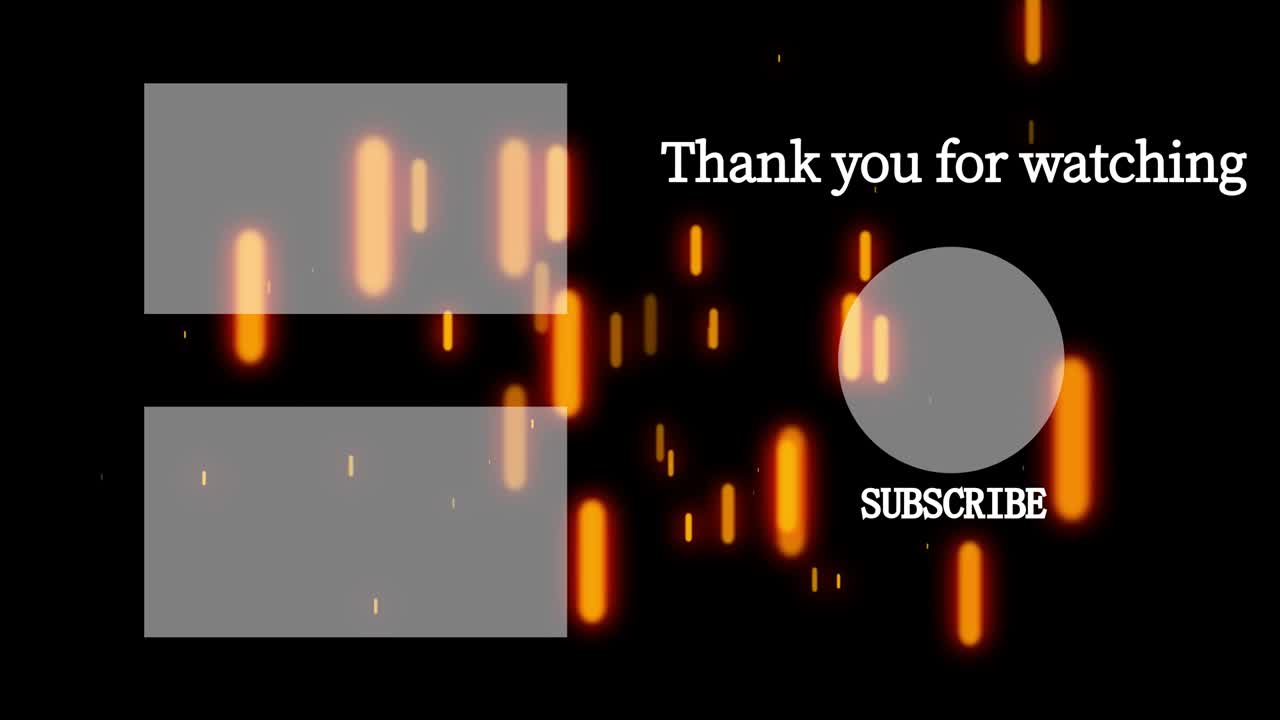 객체 조명 엔드 카드 엔딩 스크린 모션 그래픽