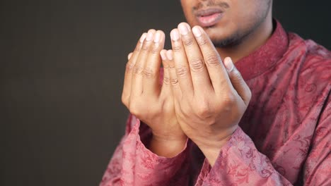 a man praying