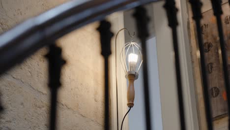 unique whisk-inspired light fixture and modern interior details