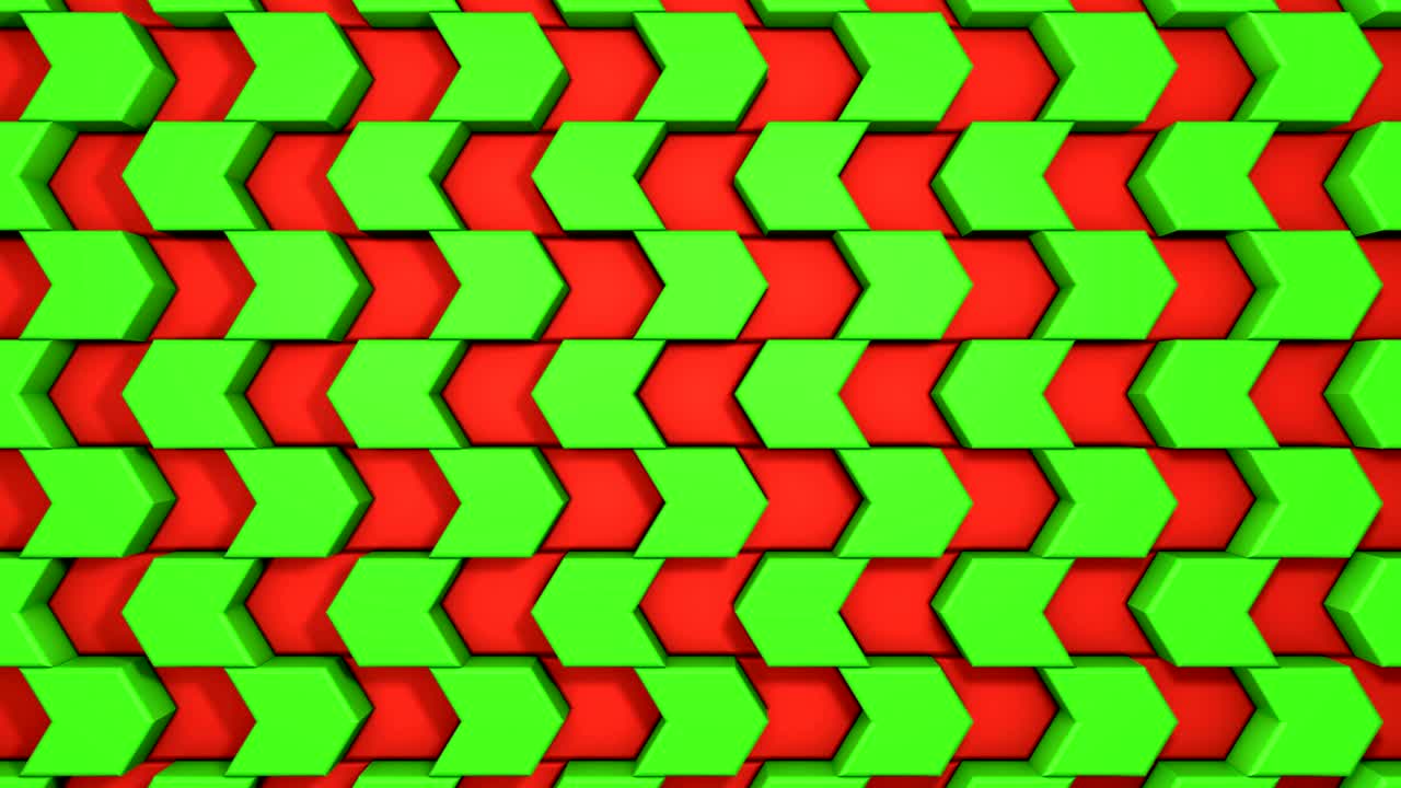 세련된 돌 화살의 3d 애니메이션 벽. looped