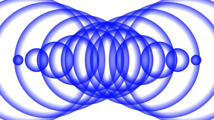 Wave sound wave white background shape animation motion graphics