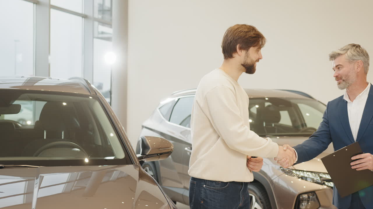 celebración de la compra de automóviles