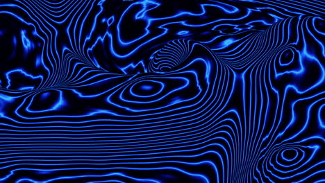 futuristic blue and black liquid waves pattern