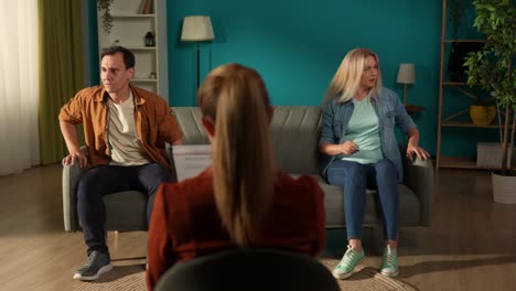 sesión de terapia de pareja