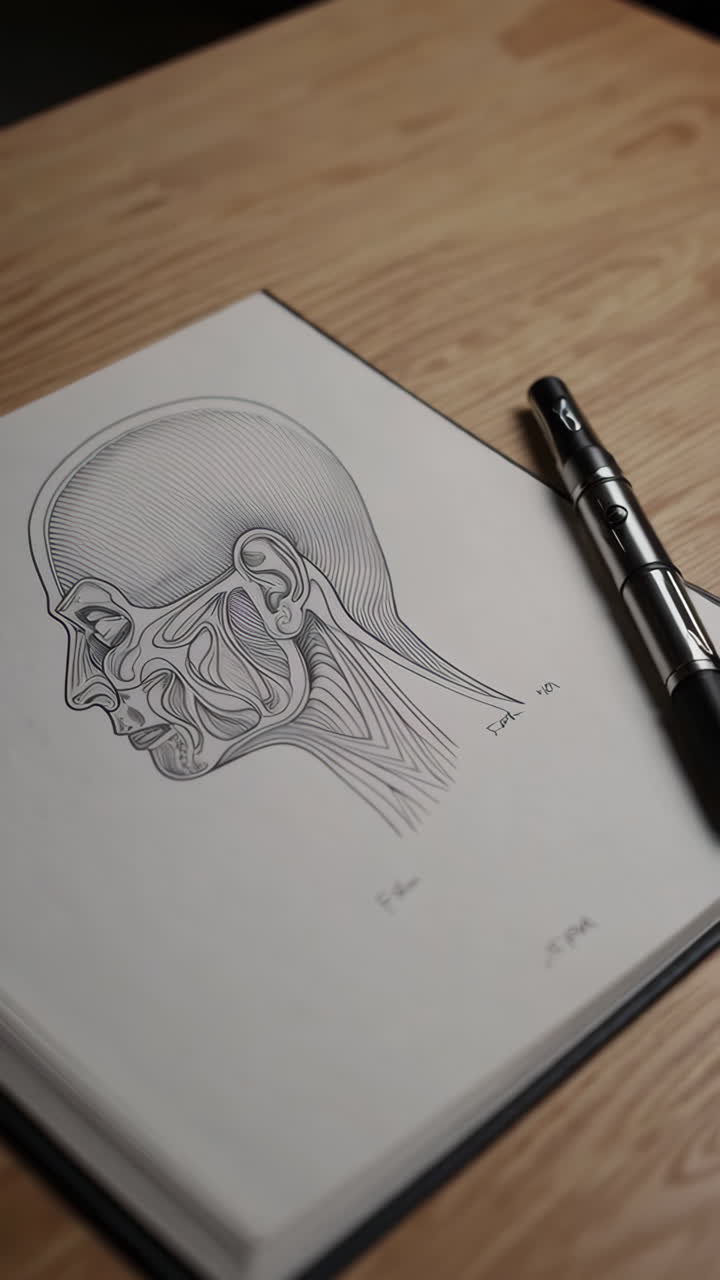 Anatomy Drawing Study